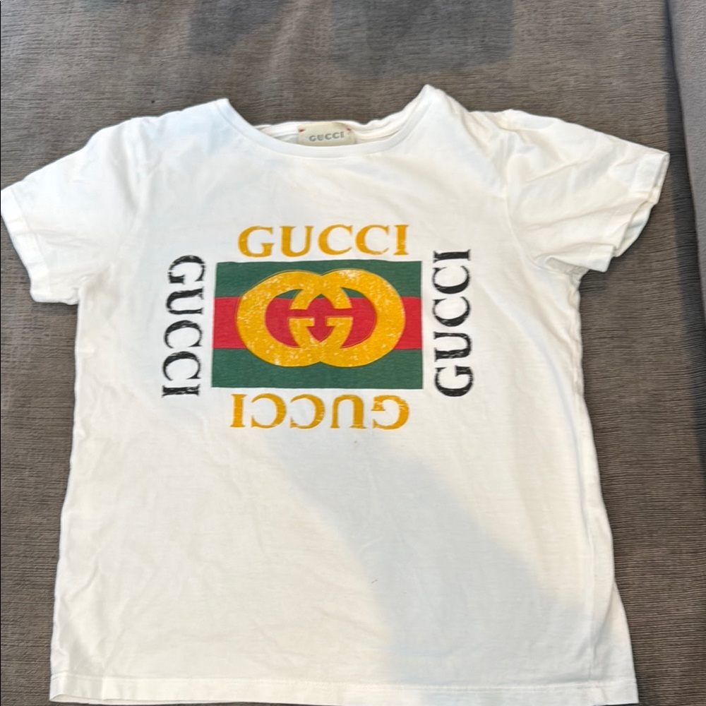 GUCCI Kids Cotton T-shirt With Logo
